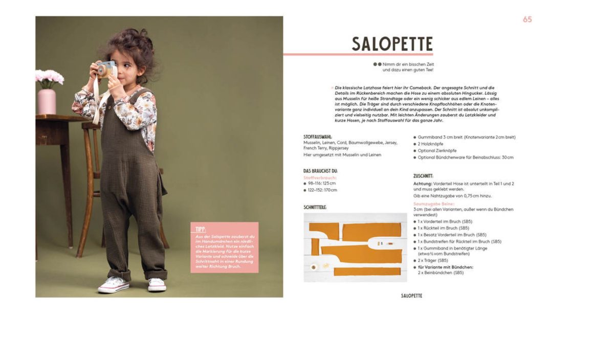 Buchdoppelseite mit Kindermotiv und Anleitungstext in klarem Layout — Das Studiozwei, Werbefotograf München